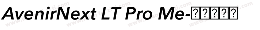 AvenirNext LT Pro Me字体转换